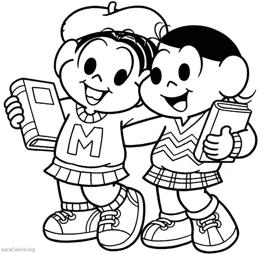 Monica e Magali Estudantes