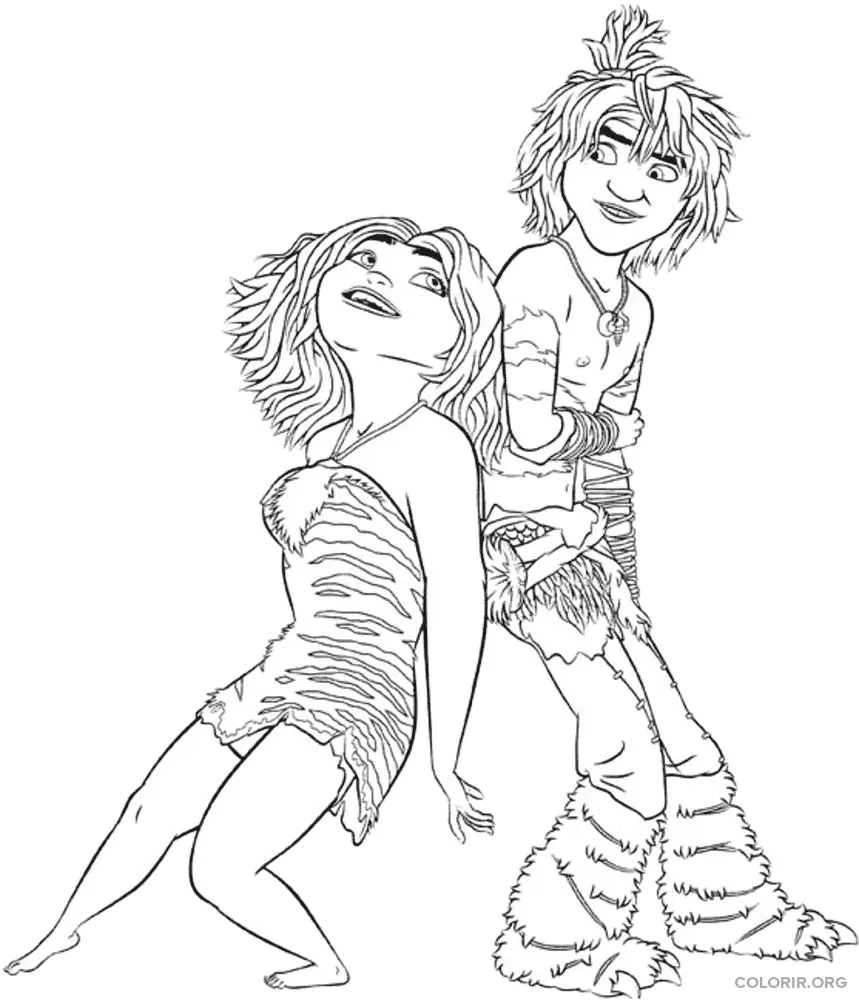 Eep e Guy para colorir