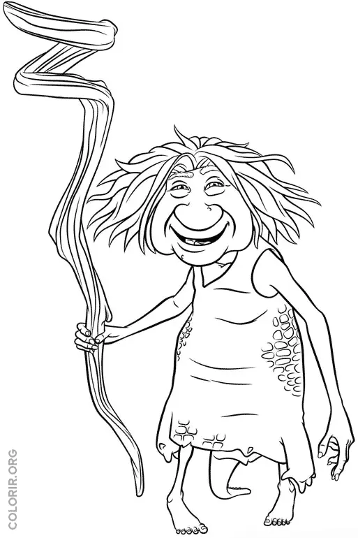 Gran Crood para colorir