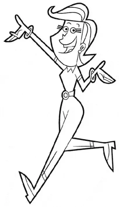 Mae de Timmy Turner para colorir