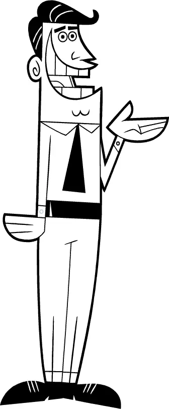 Pai de Timmy Turner para colorir