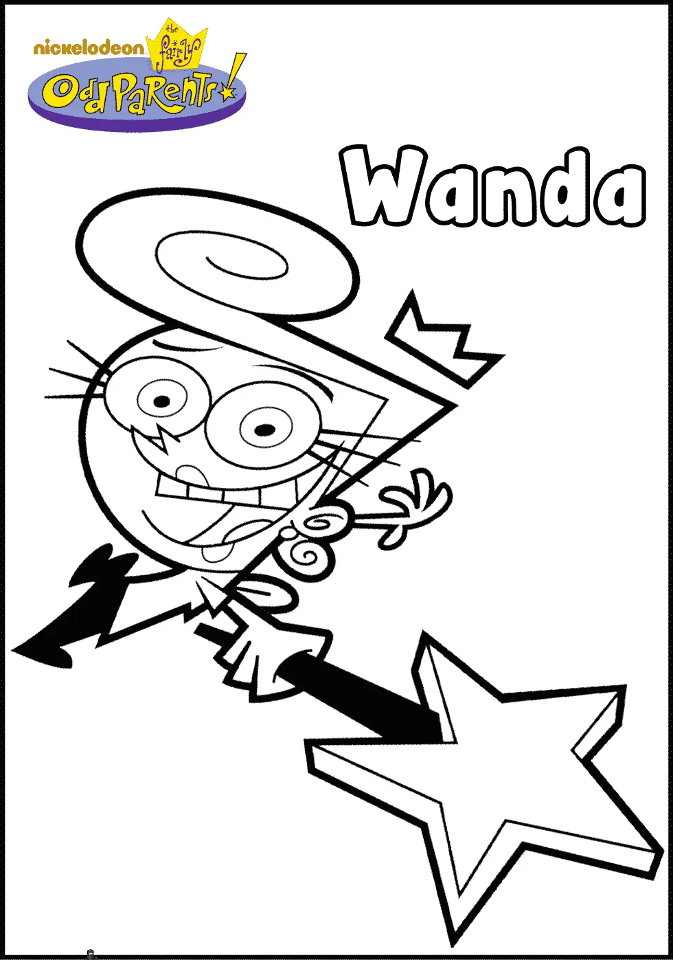 Wanda para colorir