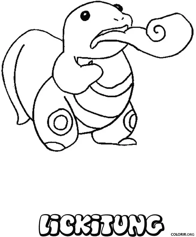 Lickitung para colorir