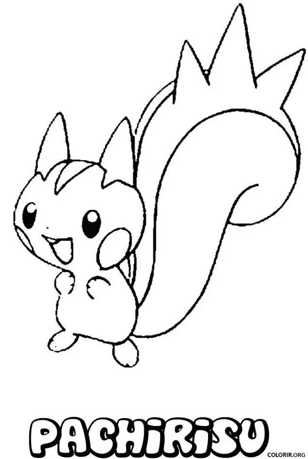 Pachirisu para colorir
