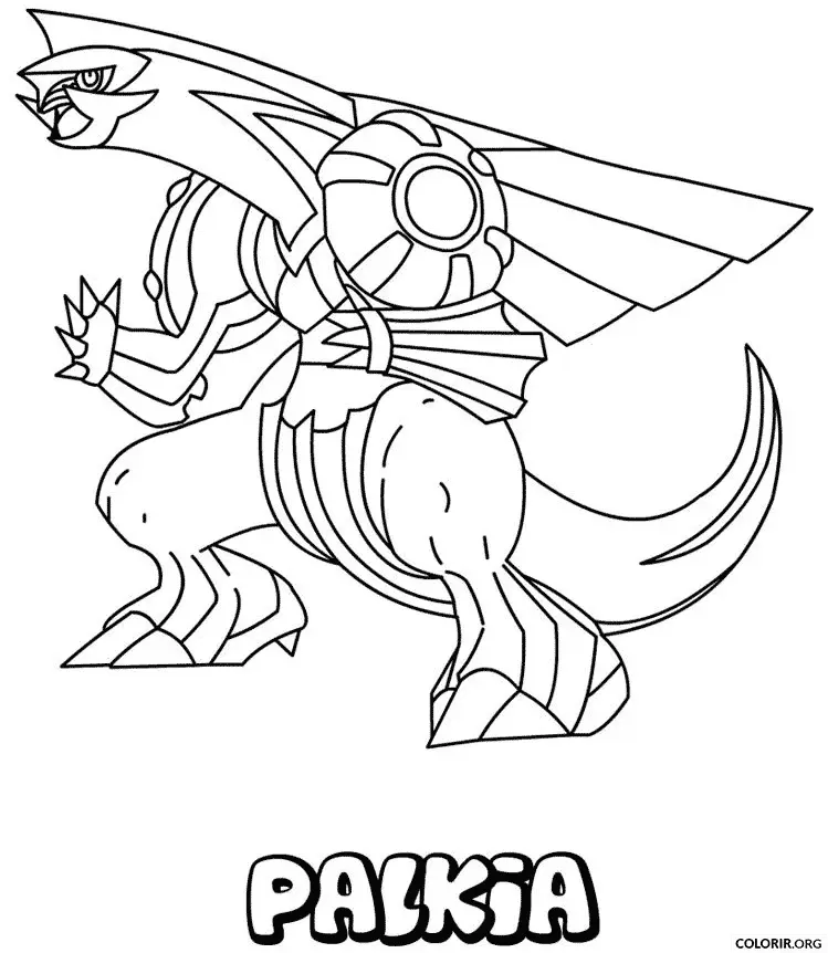 Palkia para colorir