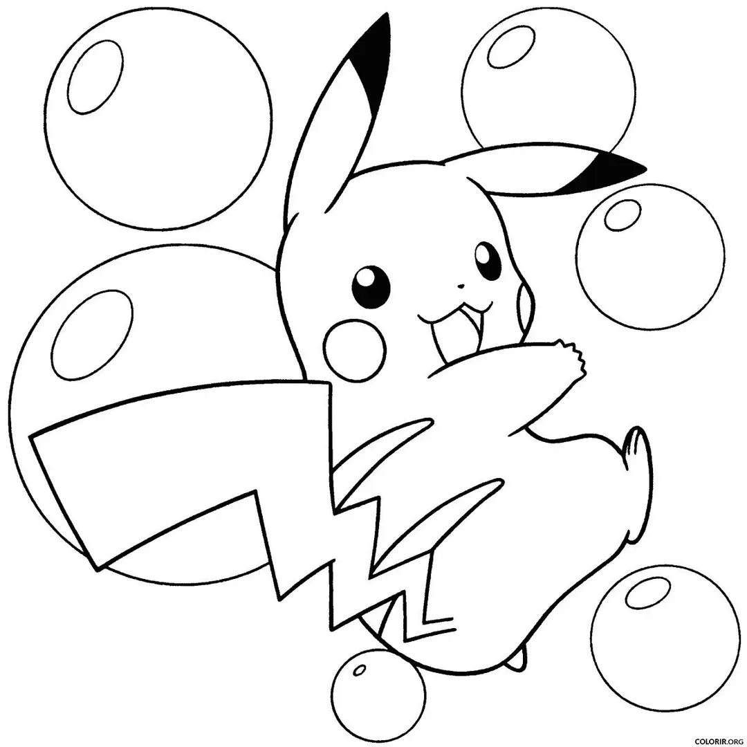 Pikachu Entre Bolhas