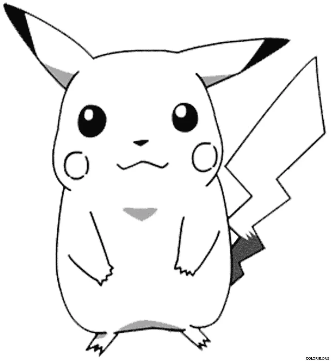 Pikachu para colorir