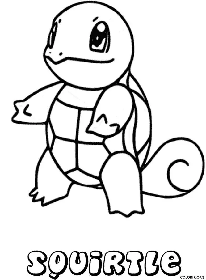 Squirtle para colorir