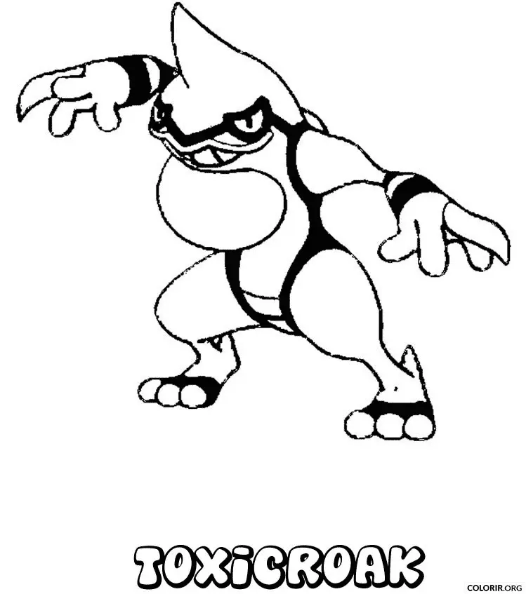 Toxicroak para colorir