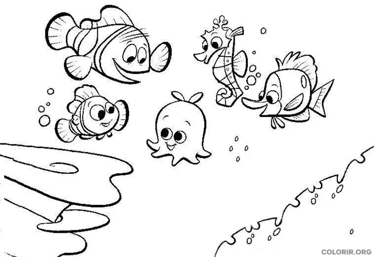 Procurando Nemo para colorir 15