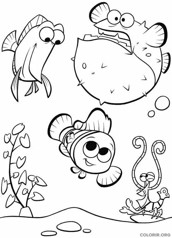 Procurando Nemo para colorir 16