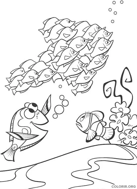 Procurando Nemo para colorir 36