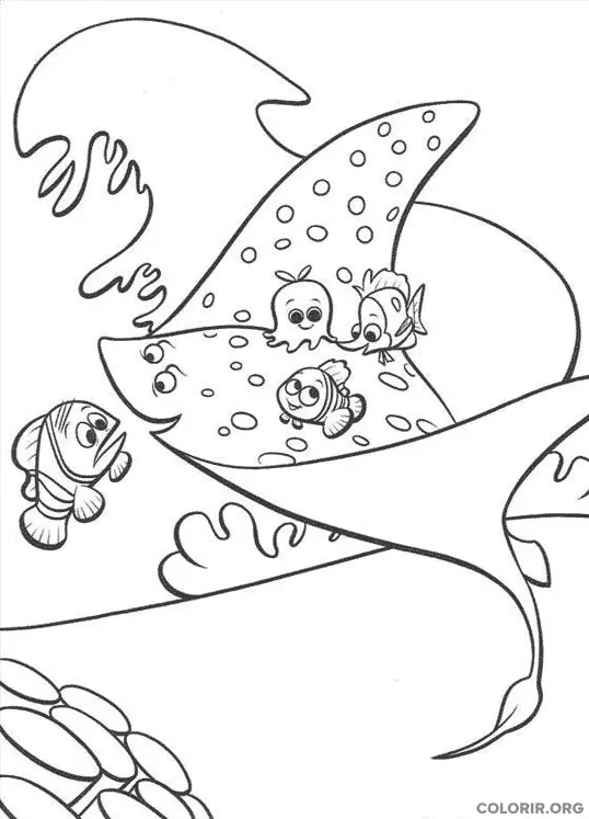 Procurando Nemo para colorir 7