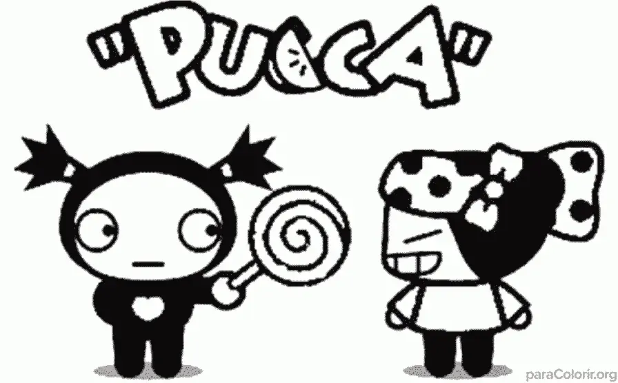 Garu dando Pirulito para Pucca