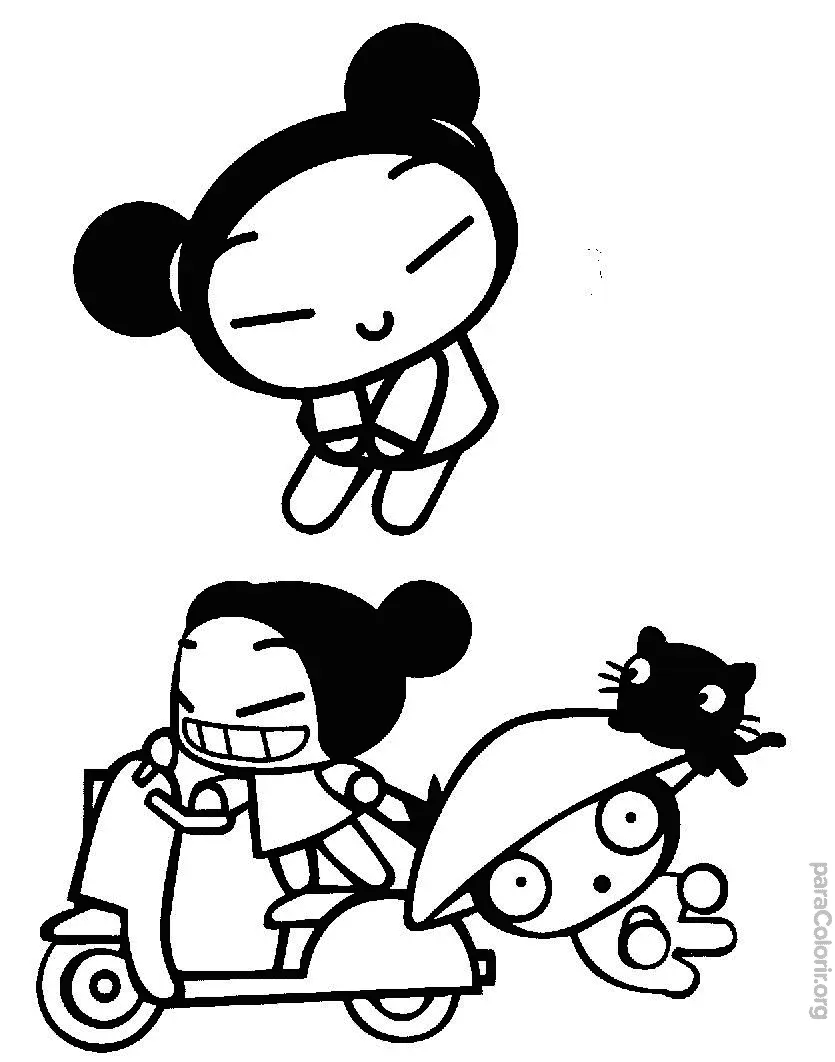 Pucca e Garu de Moto