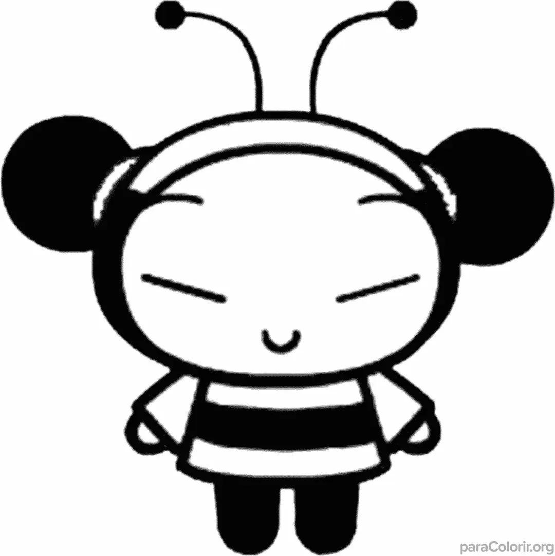 Pucca Fantasiada de Abelha