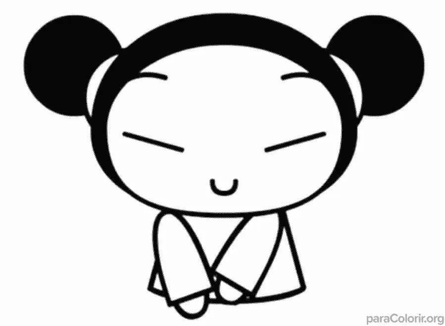 Pucca para Imprimir e colorir