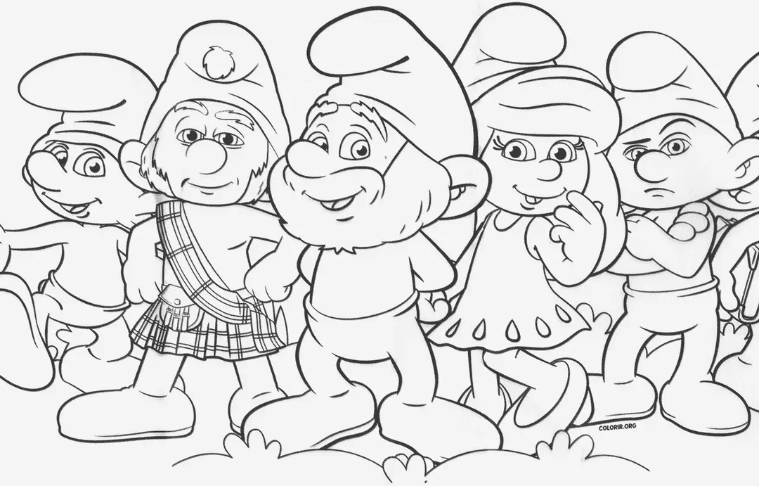 A Turma Completa Dos Smurfs