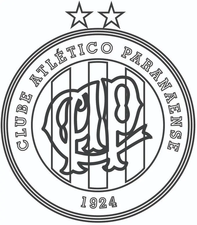 Simbolo Atletico Paranaense colorir
