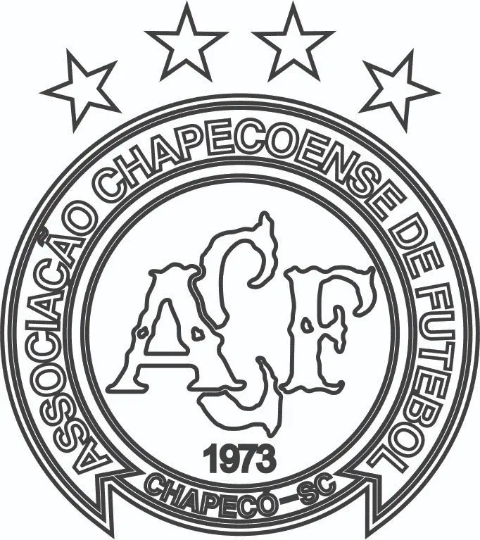 Simbolo Chapecoense colorir