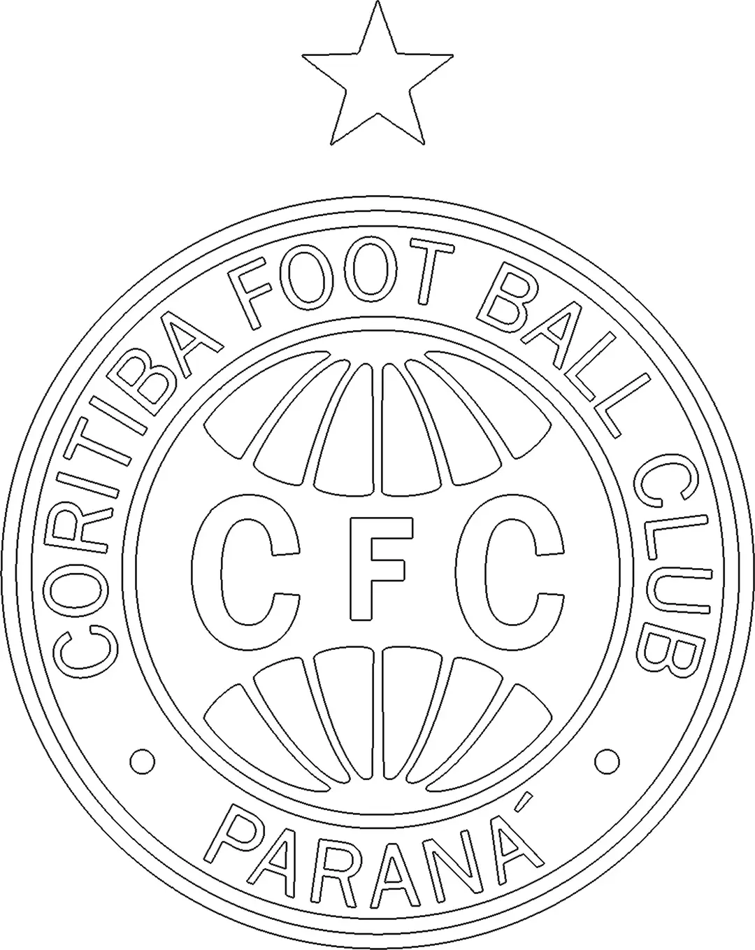 Simbolo Coritiba colorir
