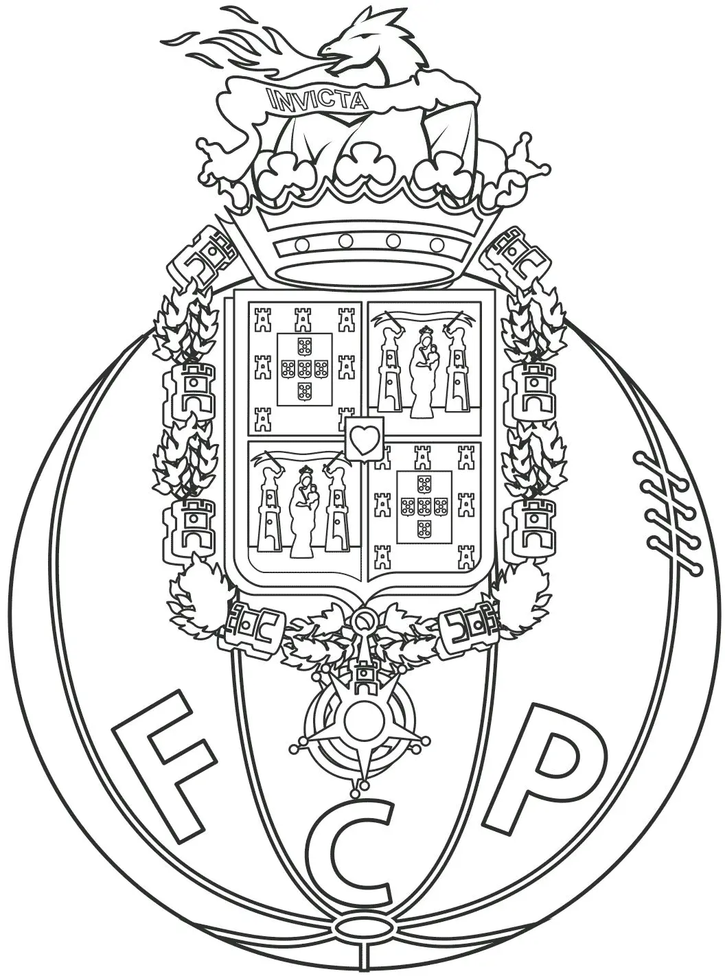 Simbolo Porto colorir