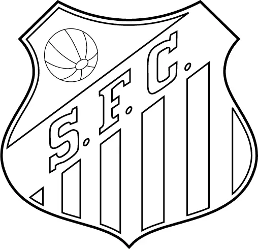 Simbolo Santos colorir