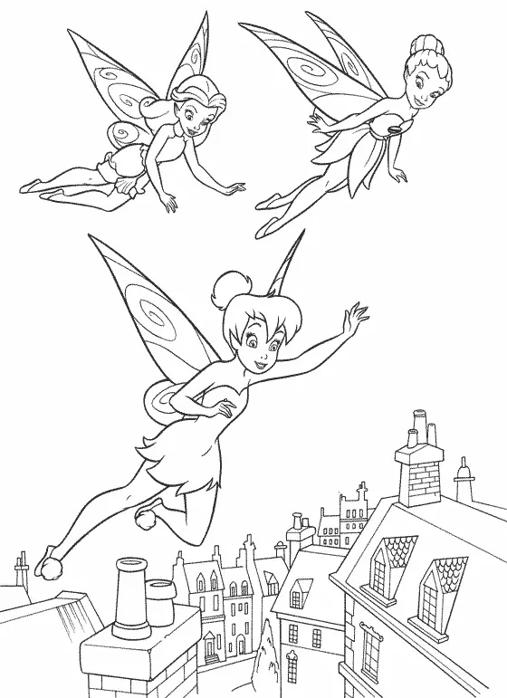 Tinker Bell e Amigas Sobrevoam Cidade