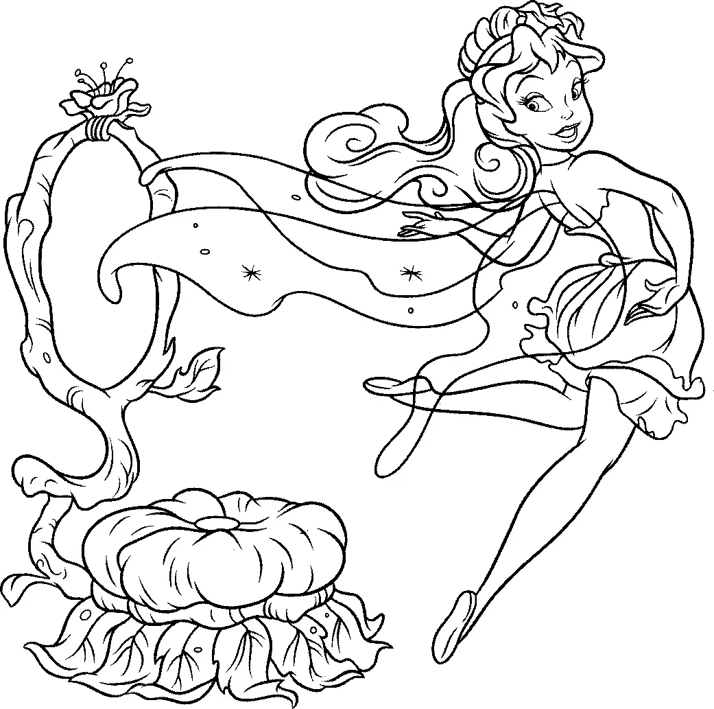 Tinker Bell em Frente a Espelho