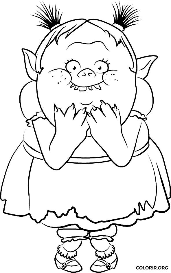 Bridget de Trolls para colorir