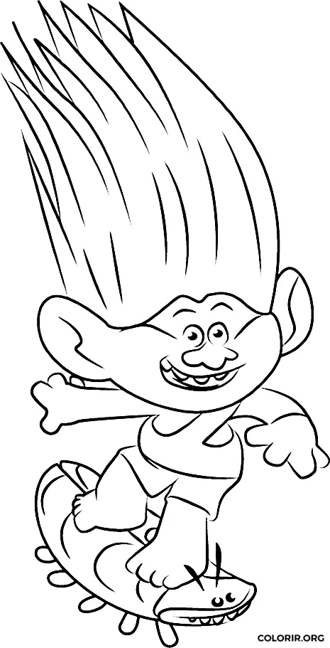 Aspen Heitz de Trolls para colorir