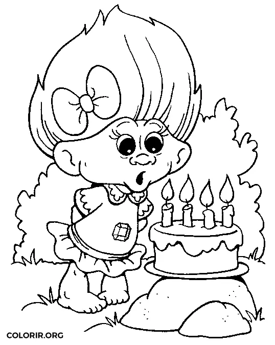 Troll Comemorando Aniversario